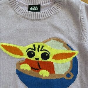 Star Wars Grogu | 4T Lavender Sweater with The Child